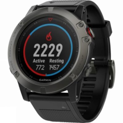Garmin Fenix 5X Sapphire Multisport GPS Watch Slate Grey/Black